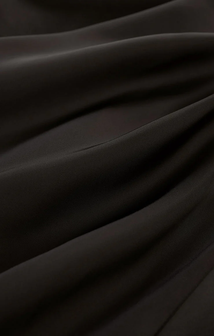 Black Europa Poly Sheen Skirt - Image 4