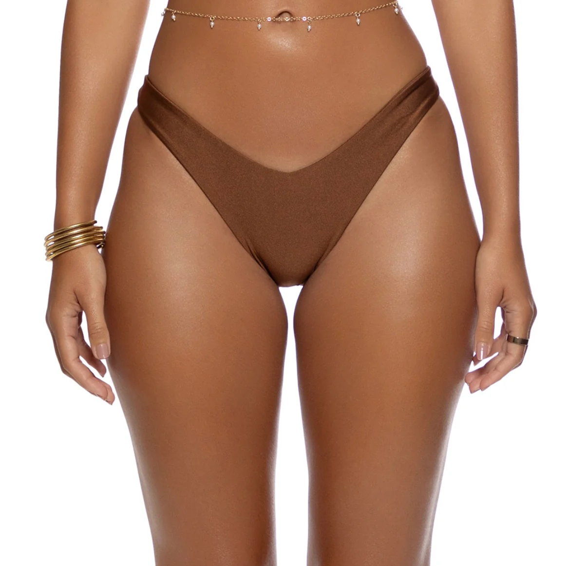Cosita Buena Brown High Leg Brazilian Bottom - Image 2