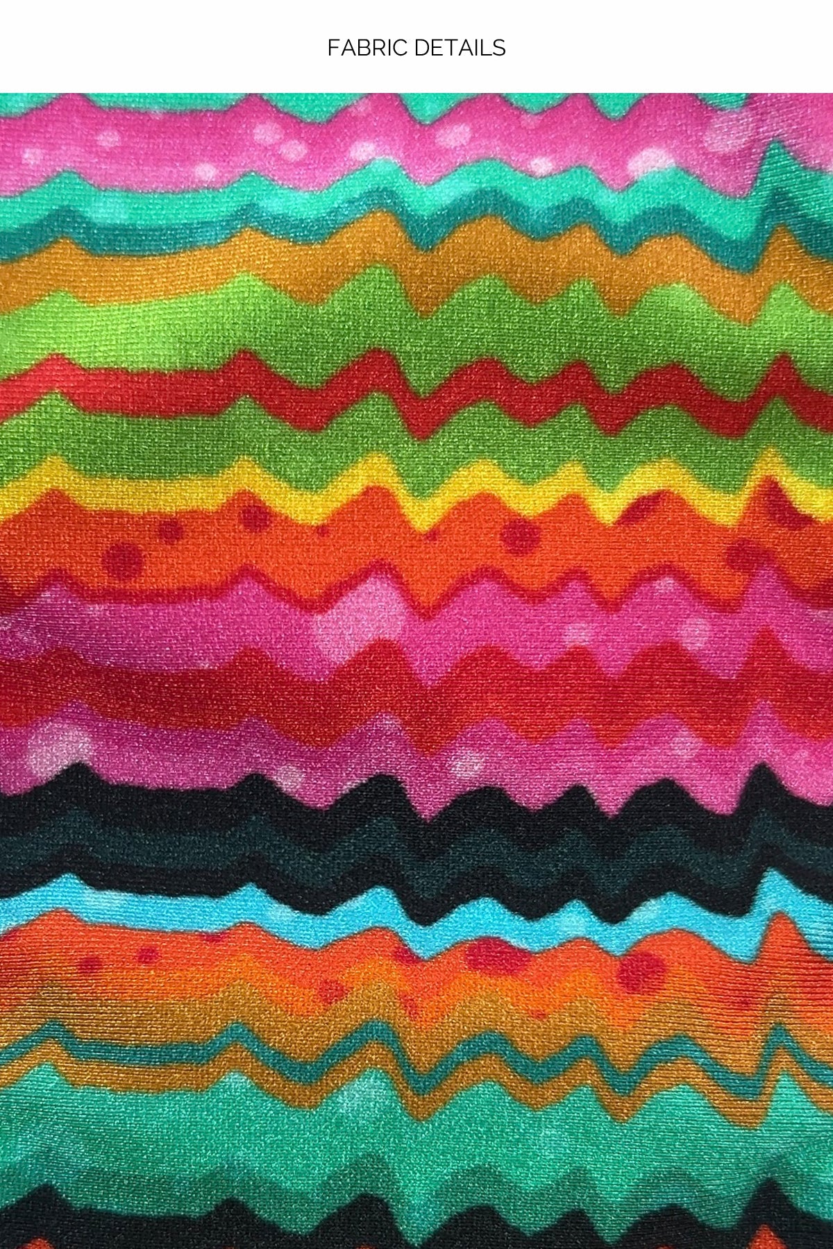 Hola Verano Multicolor Wavy Ruched Back Brazilian Tie Side Bottom - Image 4