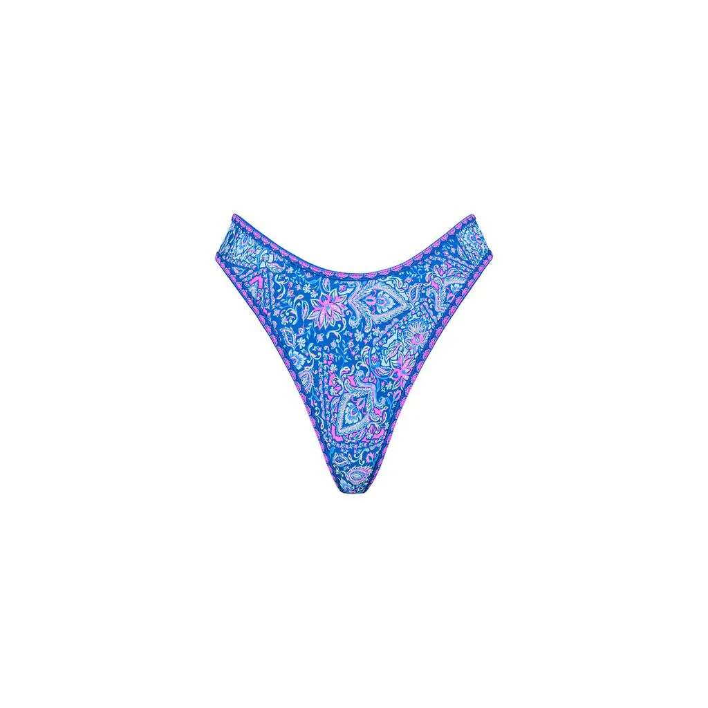 Lilac Moon High Leg Thong Bikini Bottom - Image 5