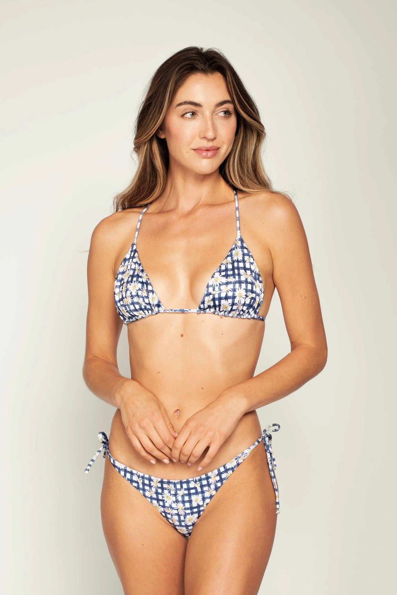 Meadow Gingham Fifi Tri Top