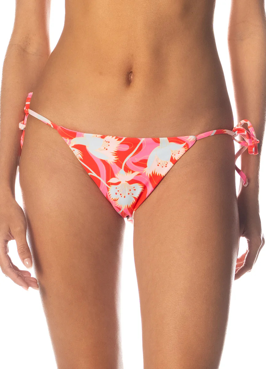 Open Pink Floral Rush Sunning Reversible Bottom - Image 4